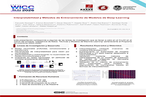 Interpretabilidad y Métodos de Entrenamiento de Modelos de Deep Learning